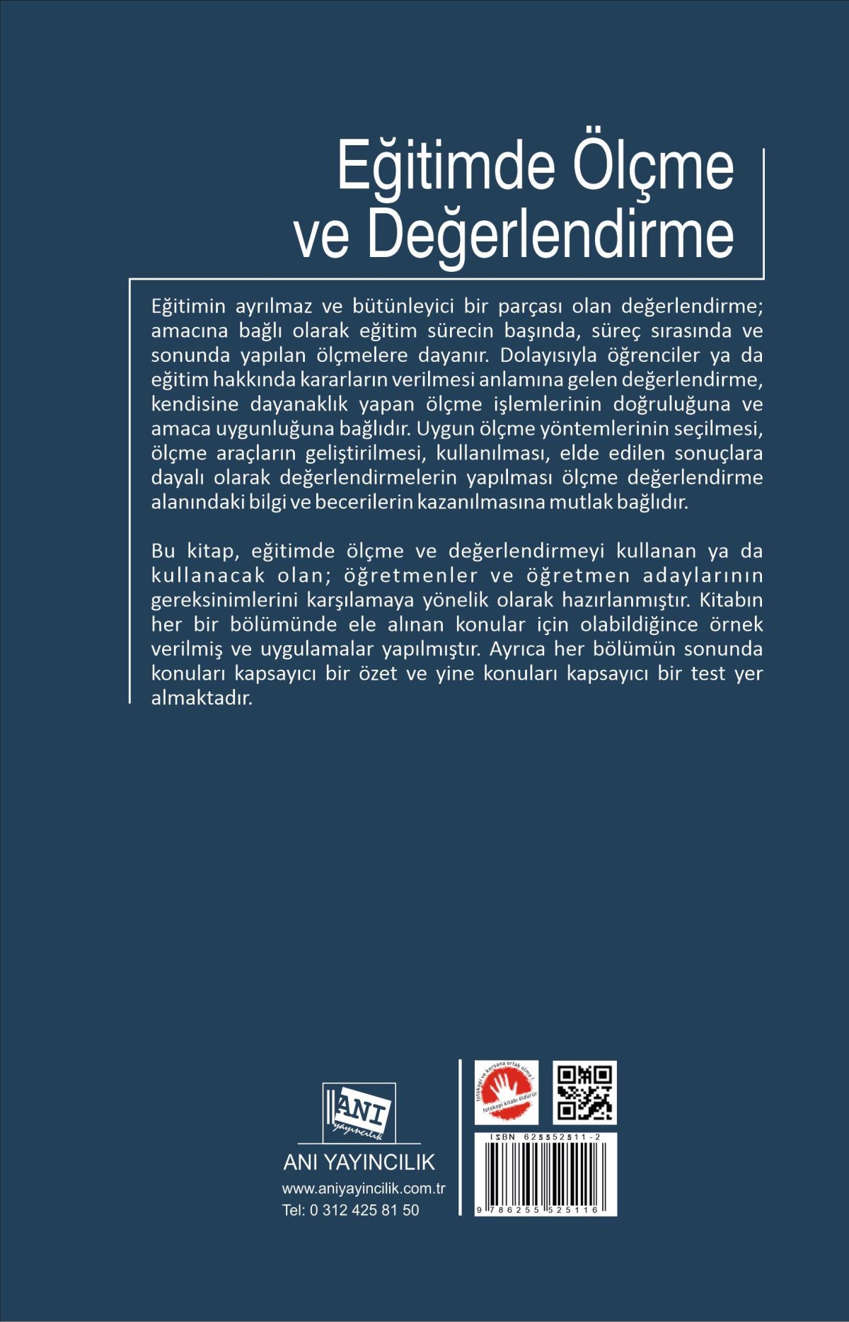 Eğitimde Ölçme ve Değerlendirme Eğitimde Ölçme ve Değerlendirme