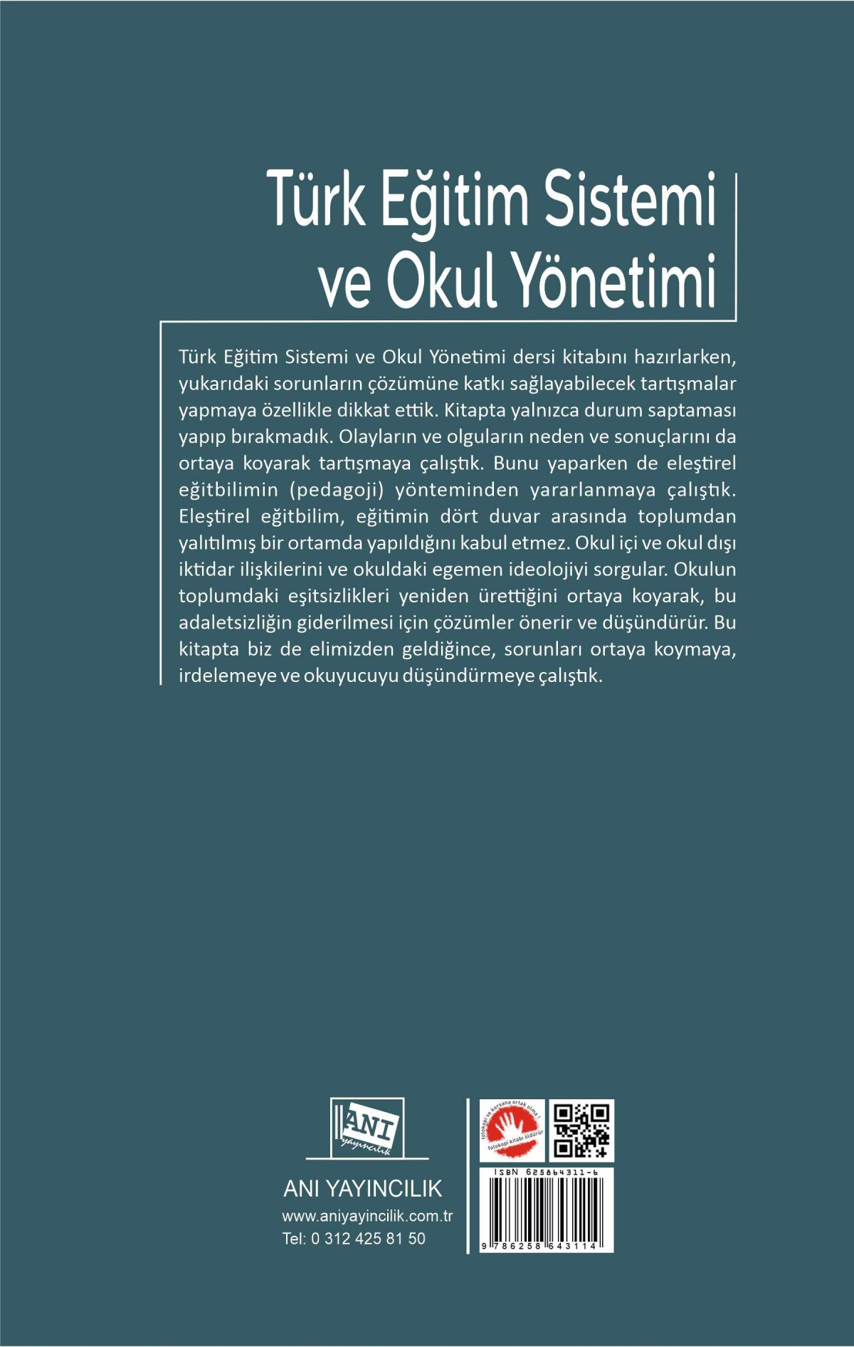 Türk Eğitim Sistemi ve Okul Yönetimi Türk Eğitim Sistemi ve Okul Yönetimi